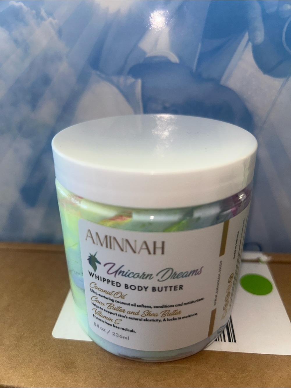 AMINNAH Unicorn Dreams Whipped Body Butter - Pastel Multicolor